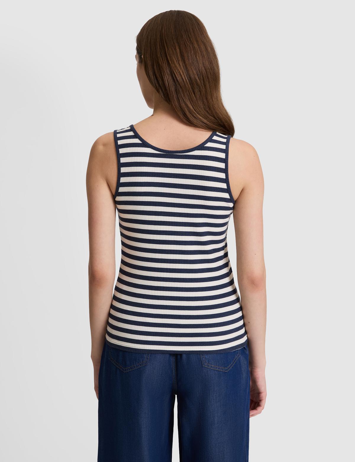 Lacivert Slim Fit Örme Bluz - 50319819004