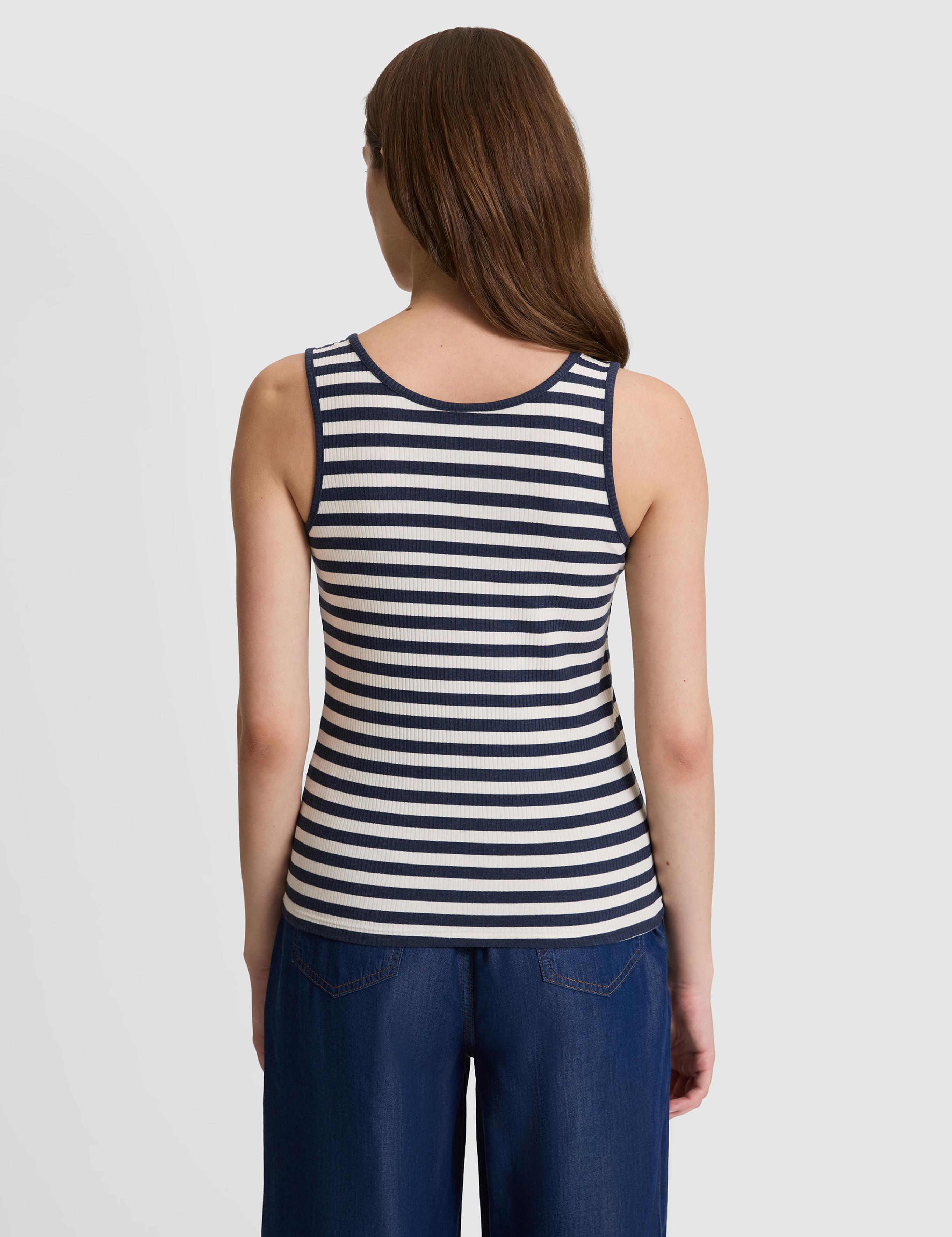 Lacivert Slim Fit Örme Bluz