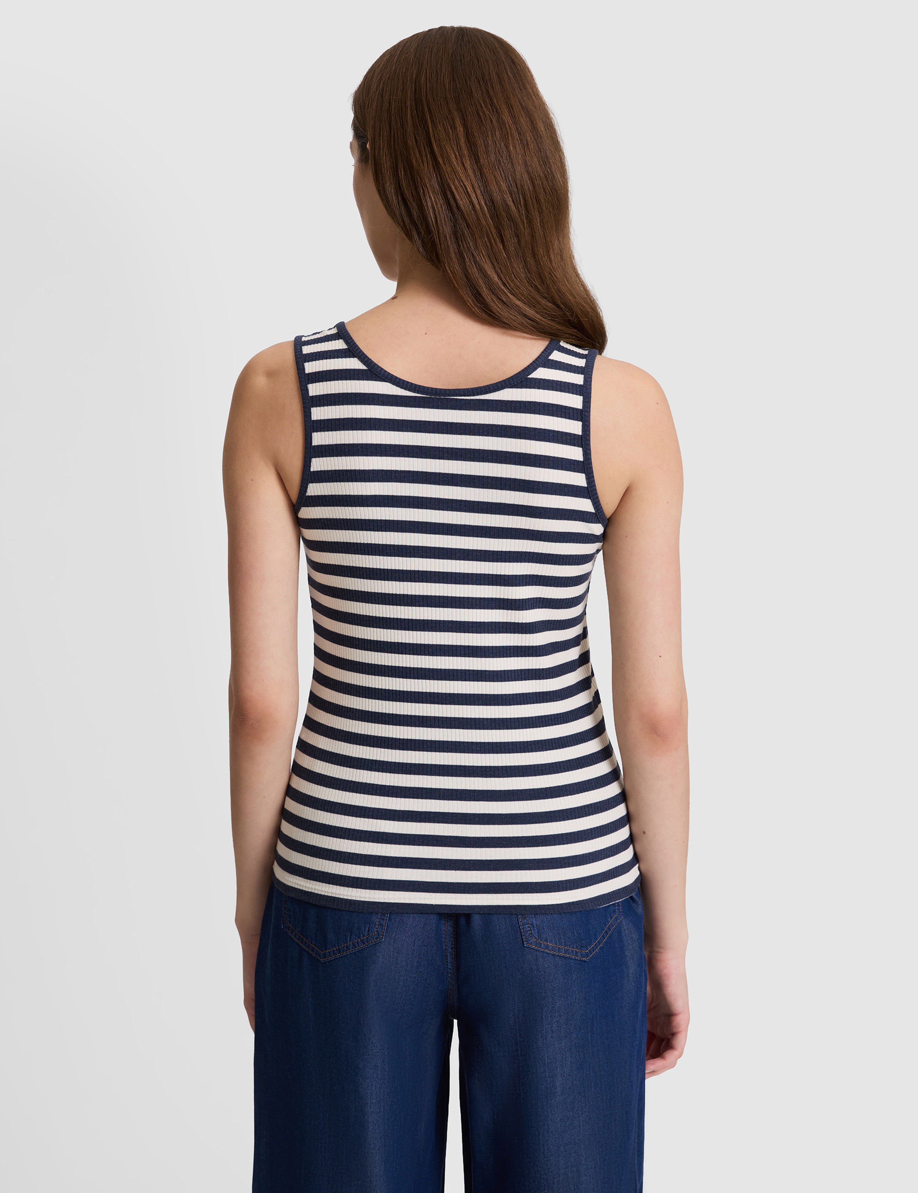Lacivert Slim Fit Örme Bluz