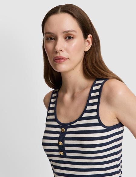 Lacivert Slim Fit Örme Bluz - 50319819004