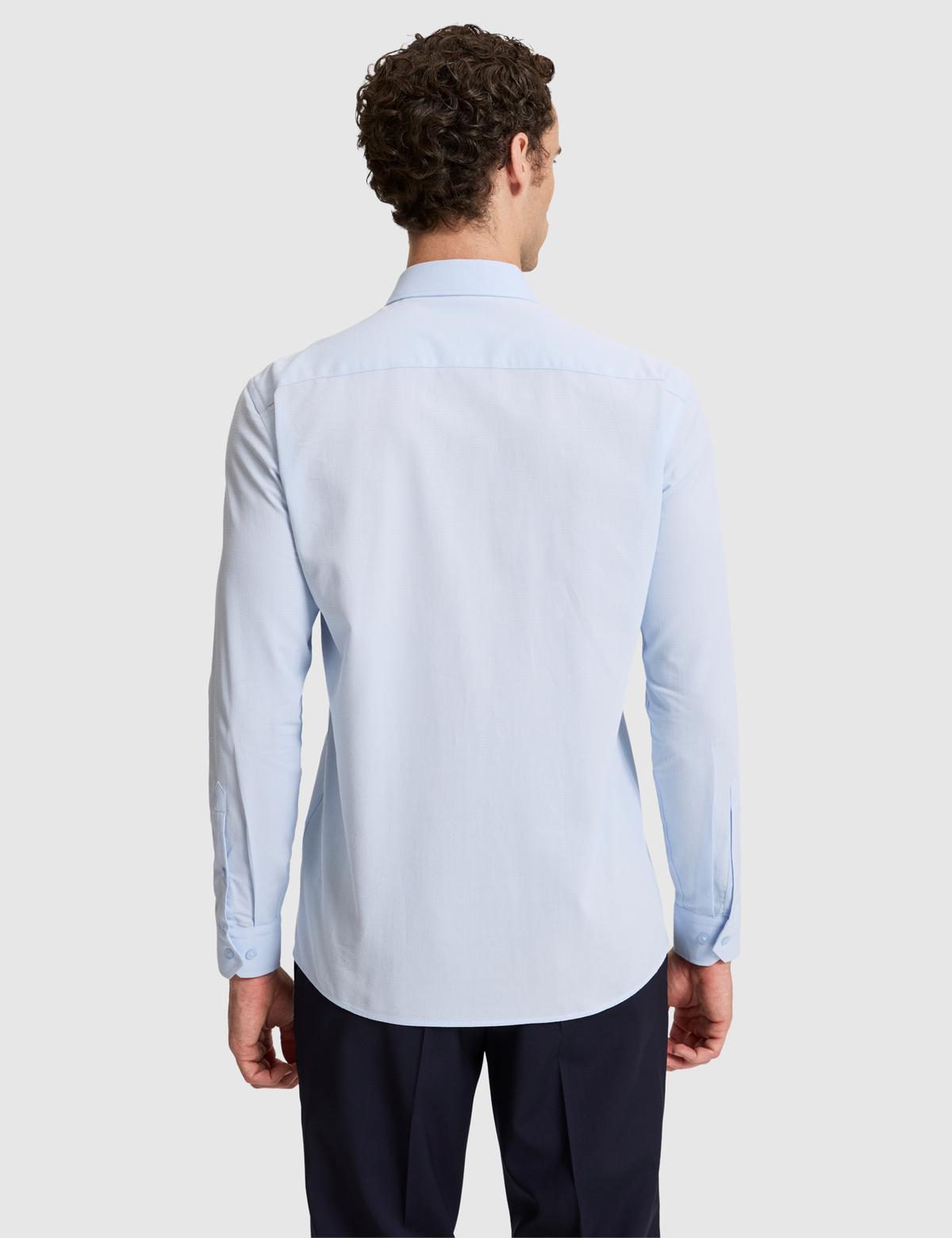Açık Mavi Regular Fit Uzun Kollu Gömlek - 50319669018