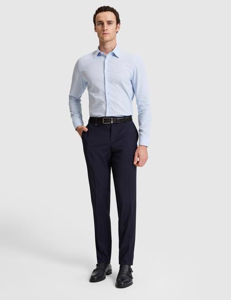 Açık Mavi Regular Fit Uzun Kollu Gömlek - 50319669018