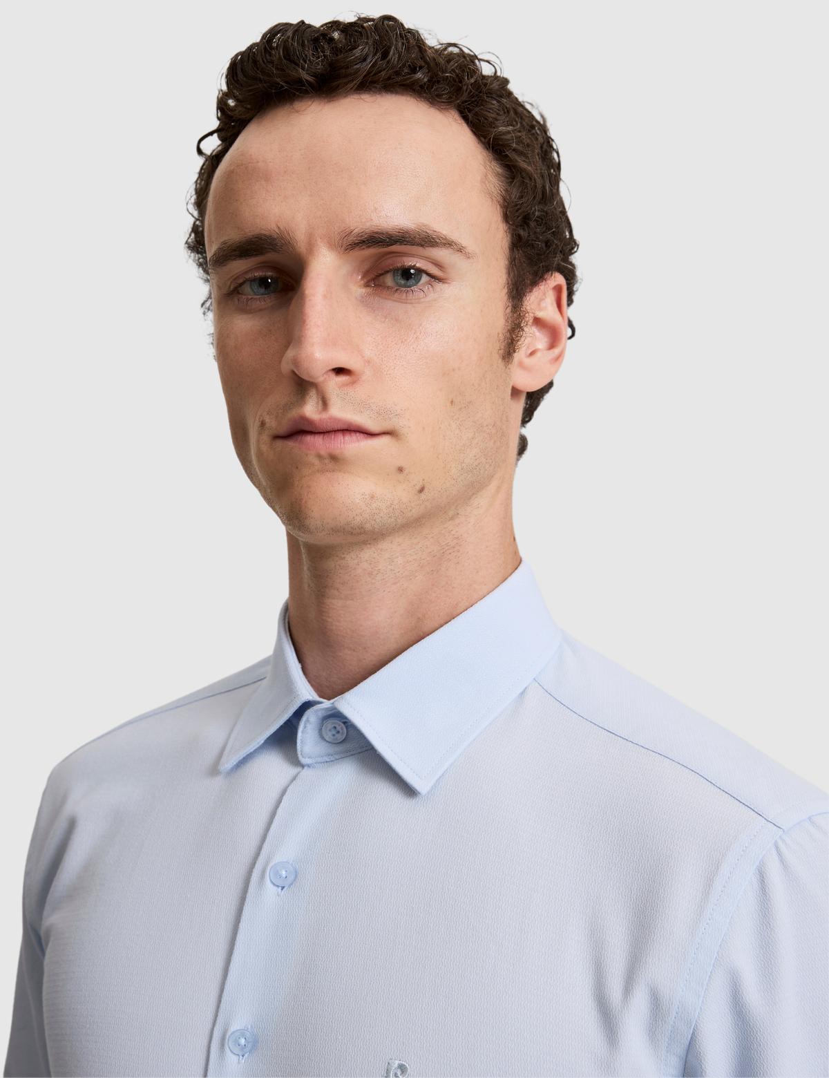 Açık Mavi Regular Fit Uzun Kollu Gömlek - 50319669018