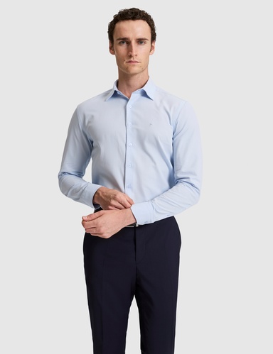 Açık Mavi Regular Fit Uzun Kollu Gömlek