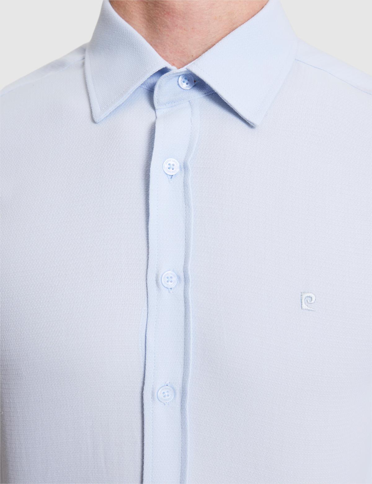 Açık Mavi Slim Fit Uzun Kollu Gömlek - 50319944013