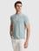 Koyu Mint Slim Fit %100 Pamuk Fermuarlı Polo Yaka Tişört