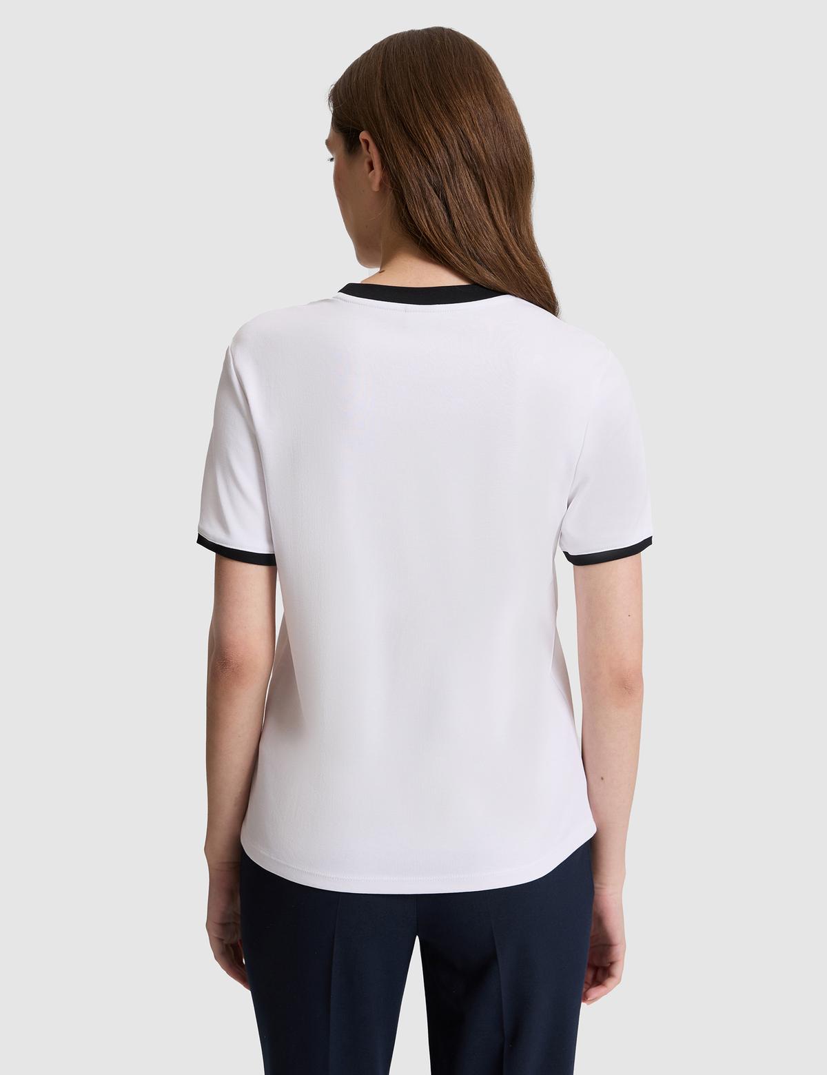 Beyaz Regular Fit Tişört - 50323601005