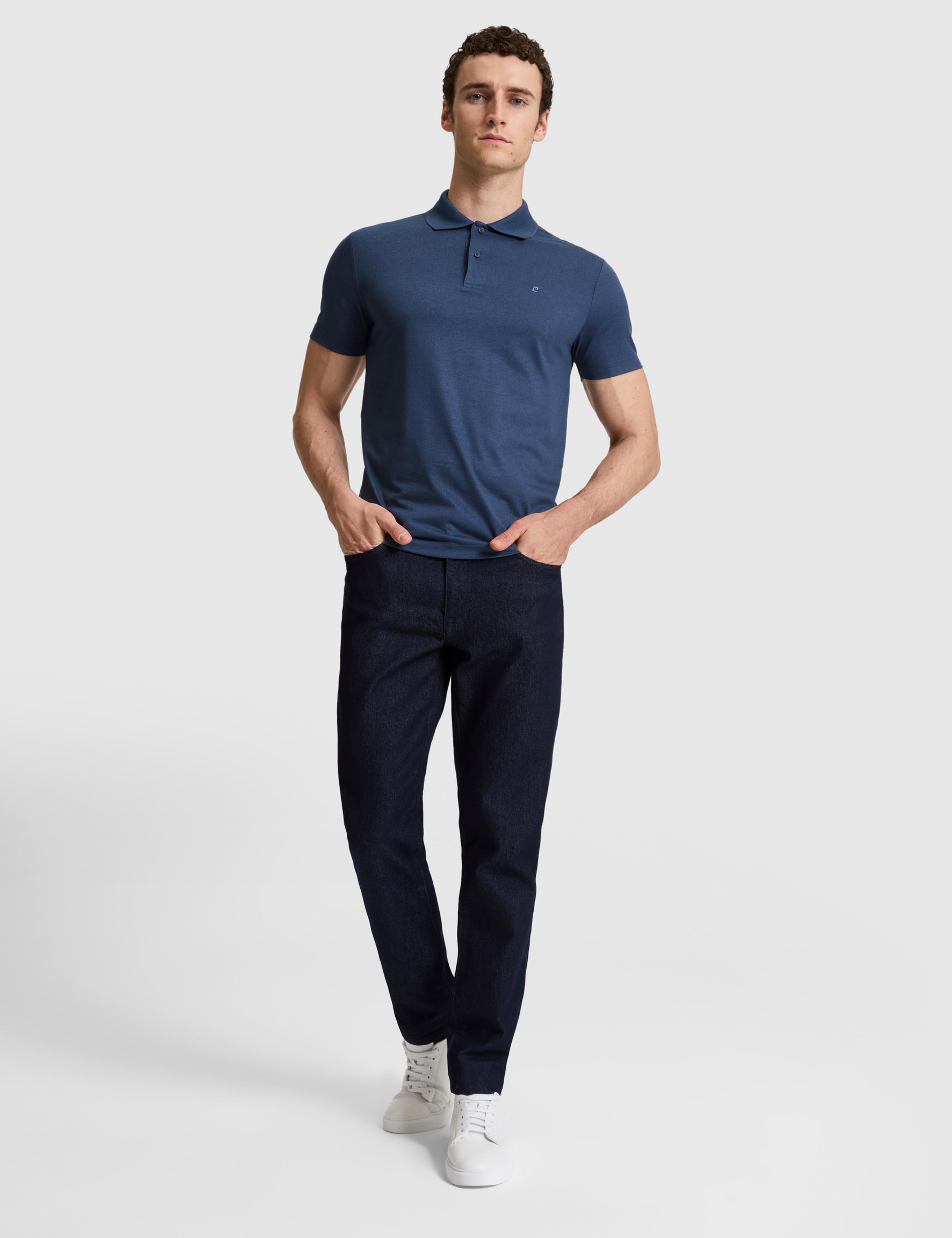 Lacivert Slim Fit Polo Yaka Tişört
