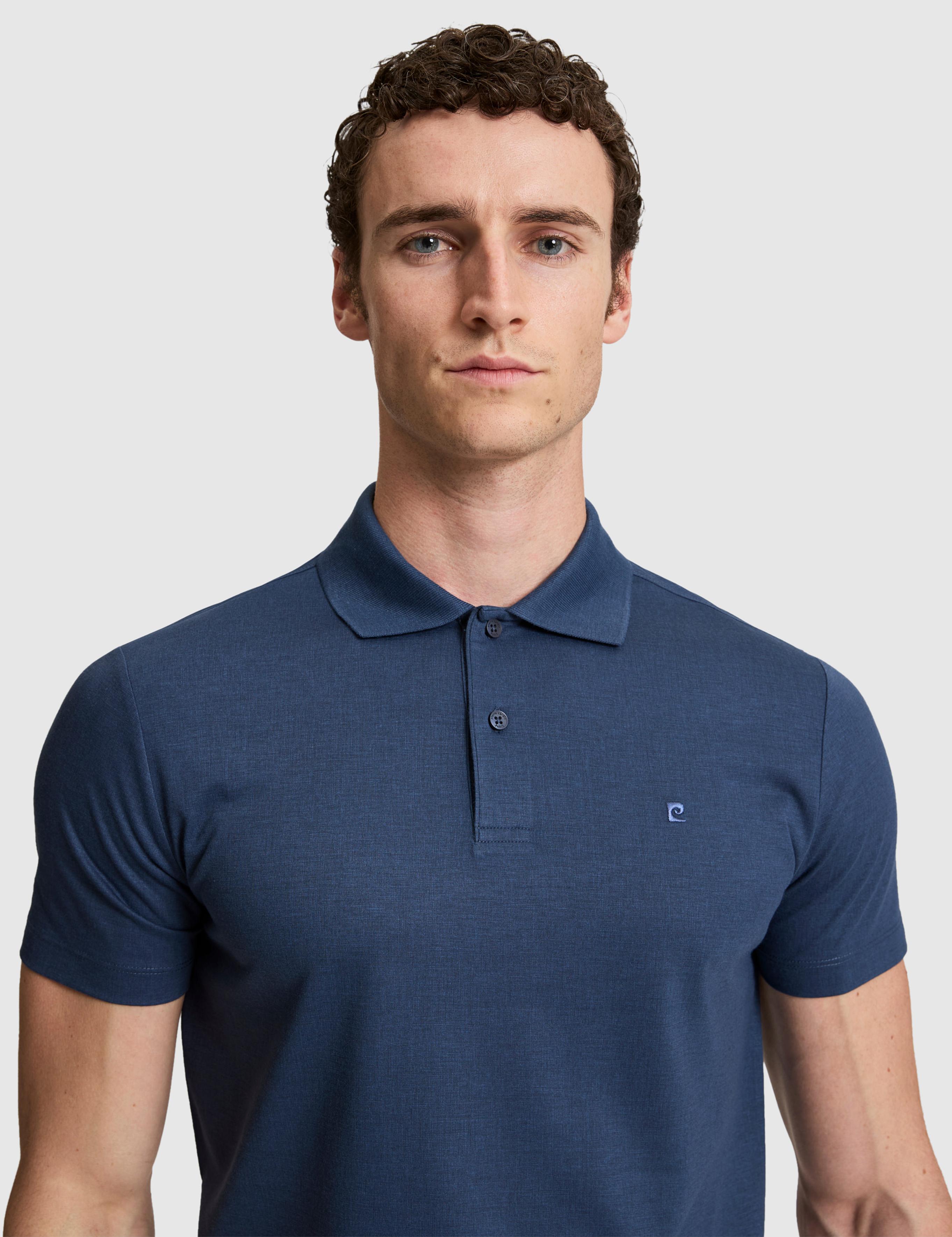 Lacivert Slim Fit Polo Yaka Tişört