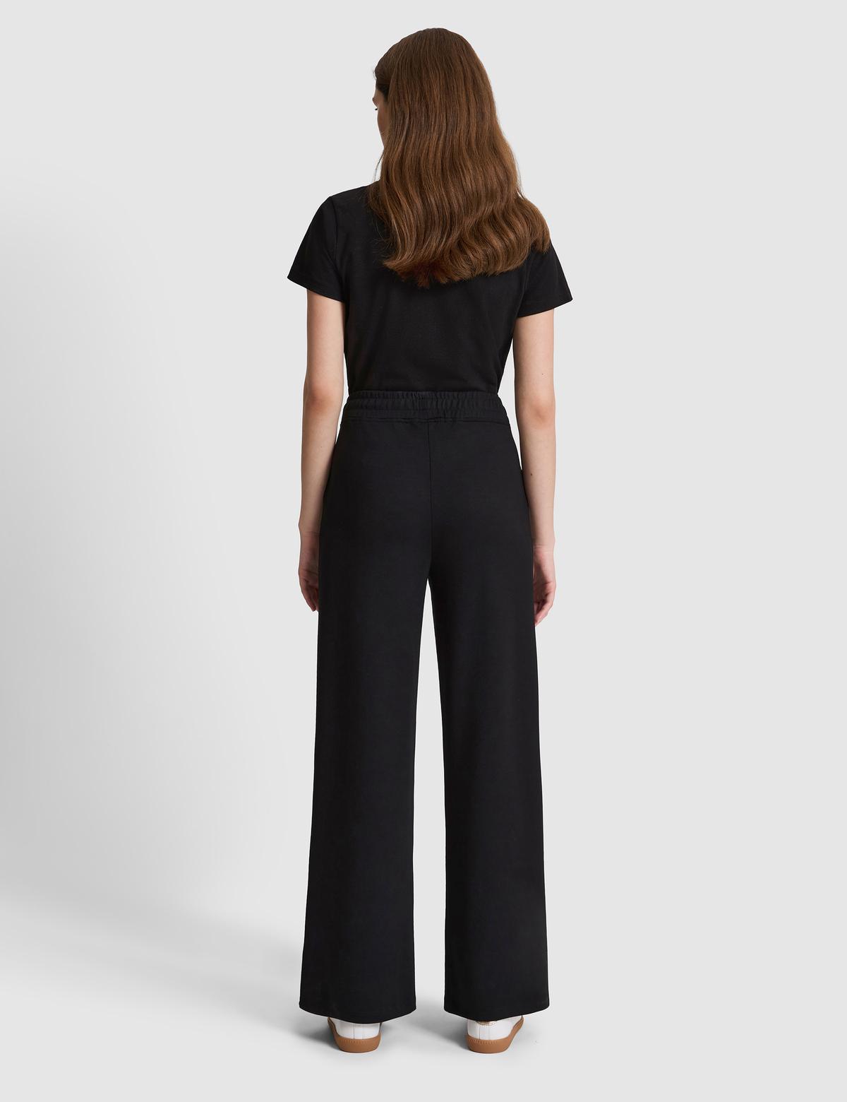 Siyah Flare Fit Modal Karışımlı Eşofman Altı - 50325430010