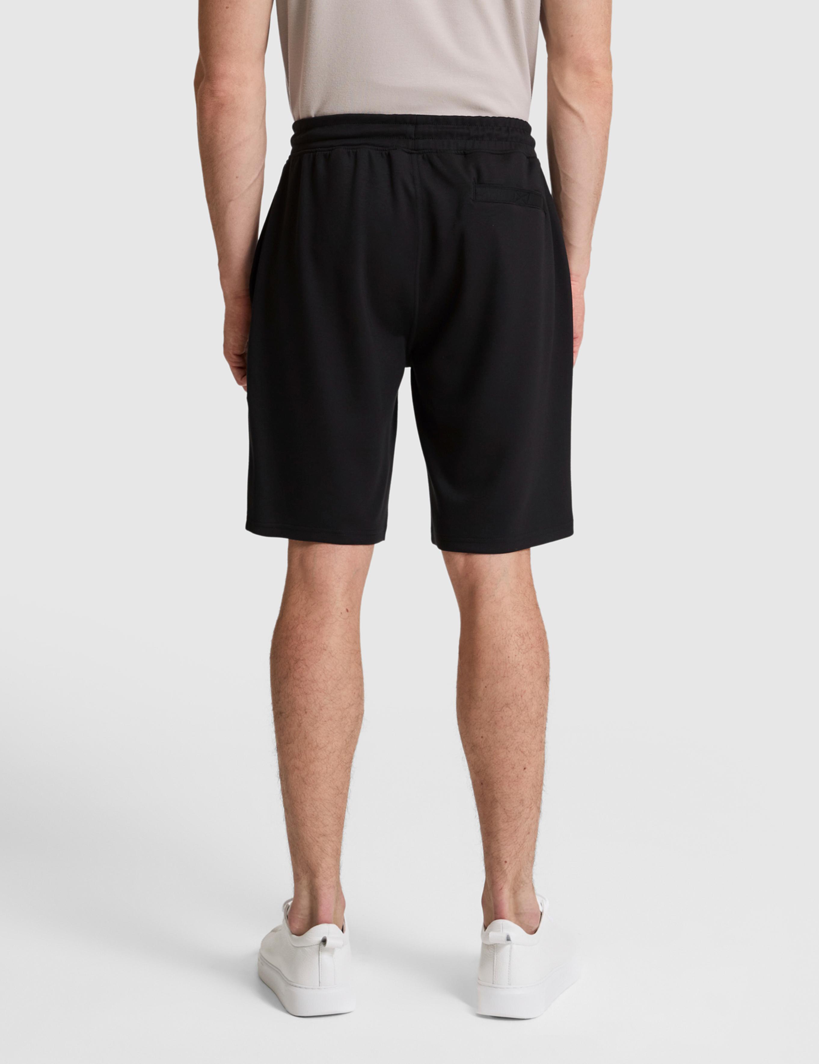 Siyah Comfort Fit Örme Şort