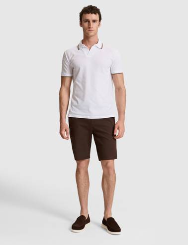 Koyu Kahverengi Slim Fit Dokuma Şort