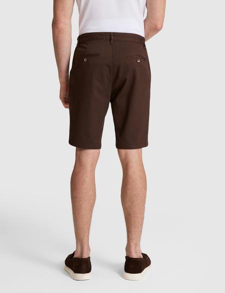 Koyu Kahverengi Slim Fit Dokuma Şort - 50327884012