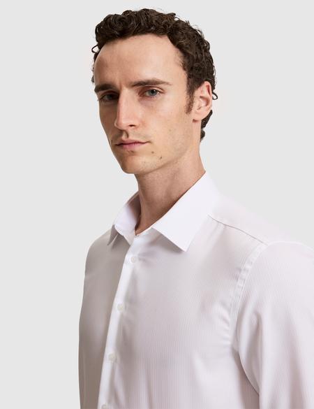 Beyaz Slim Fit Uzun Kollu Gömlek - 50321023008