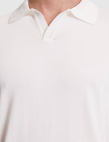 Haki Slim Fit Apaş Yaka Triko Tişört