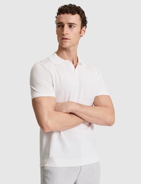 Haki Slim Fit Apaş Yaka Triko Tişört - 50324073036
