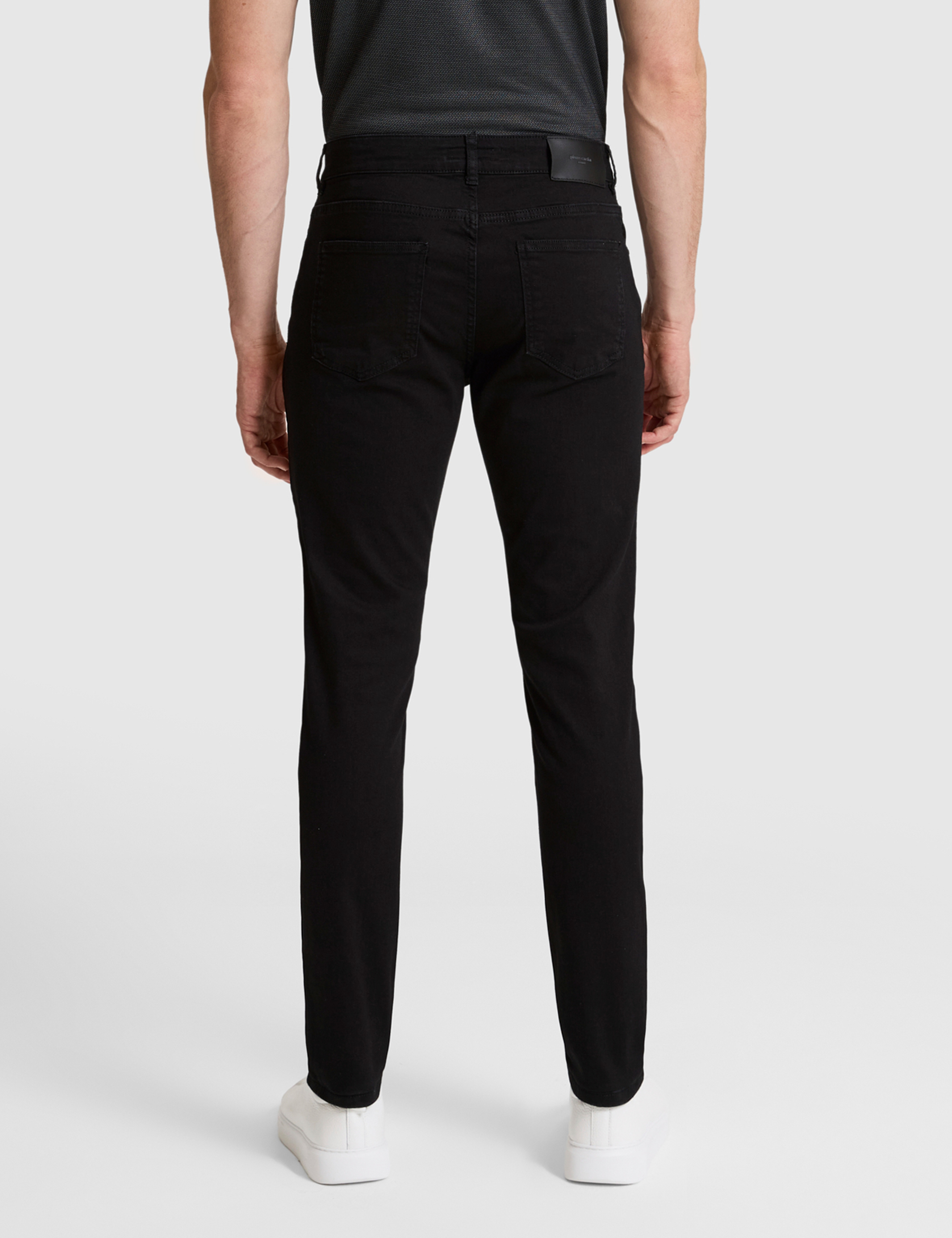 Siyah Slim Fit Jean Pantolon - Image 5