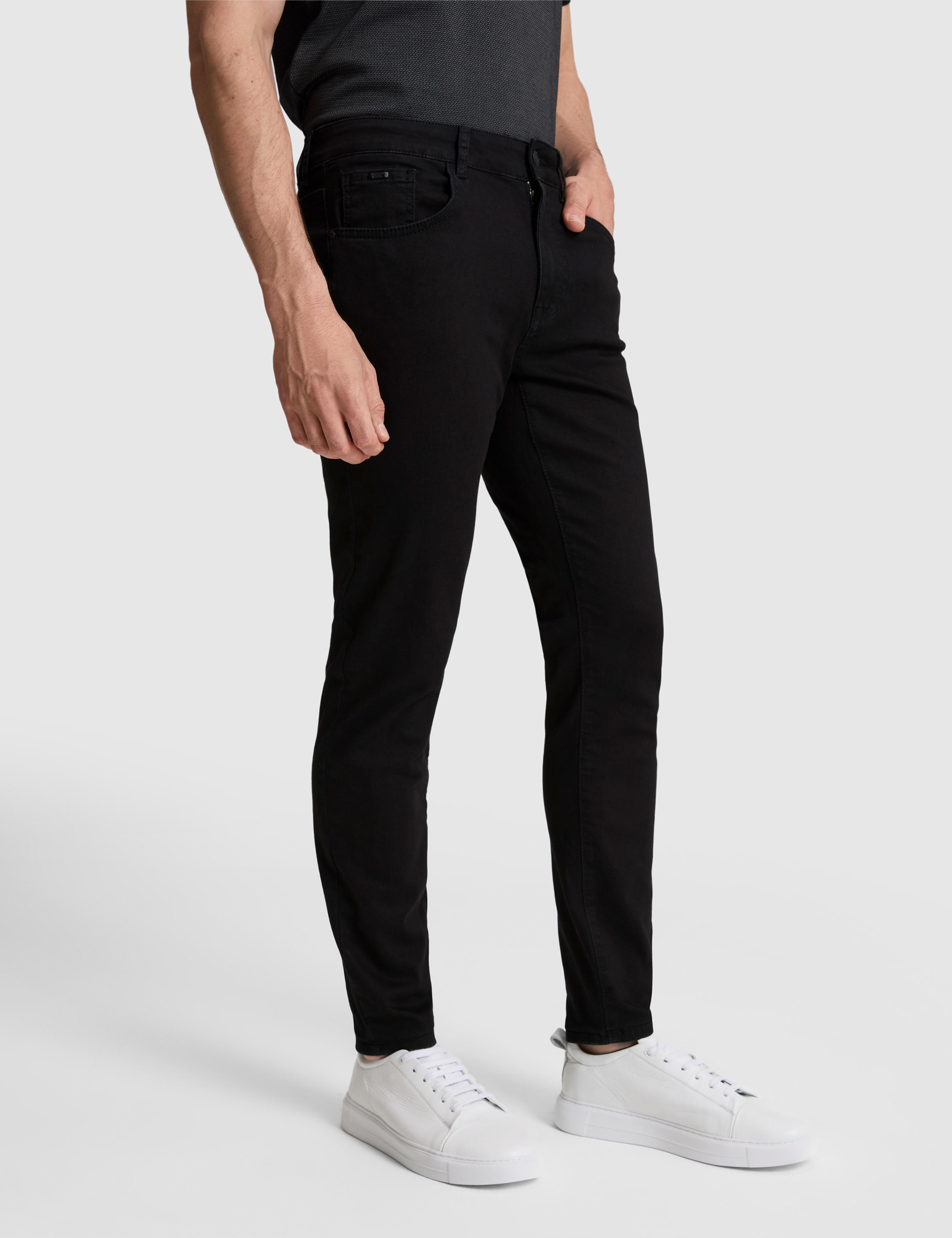 Siyah Slim Fit Jean Pantolon