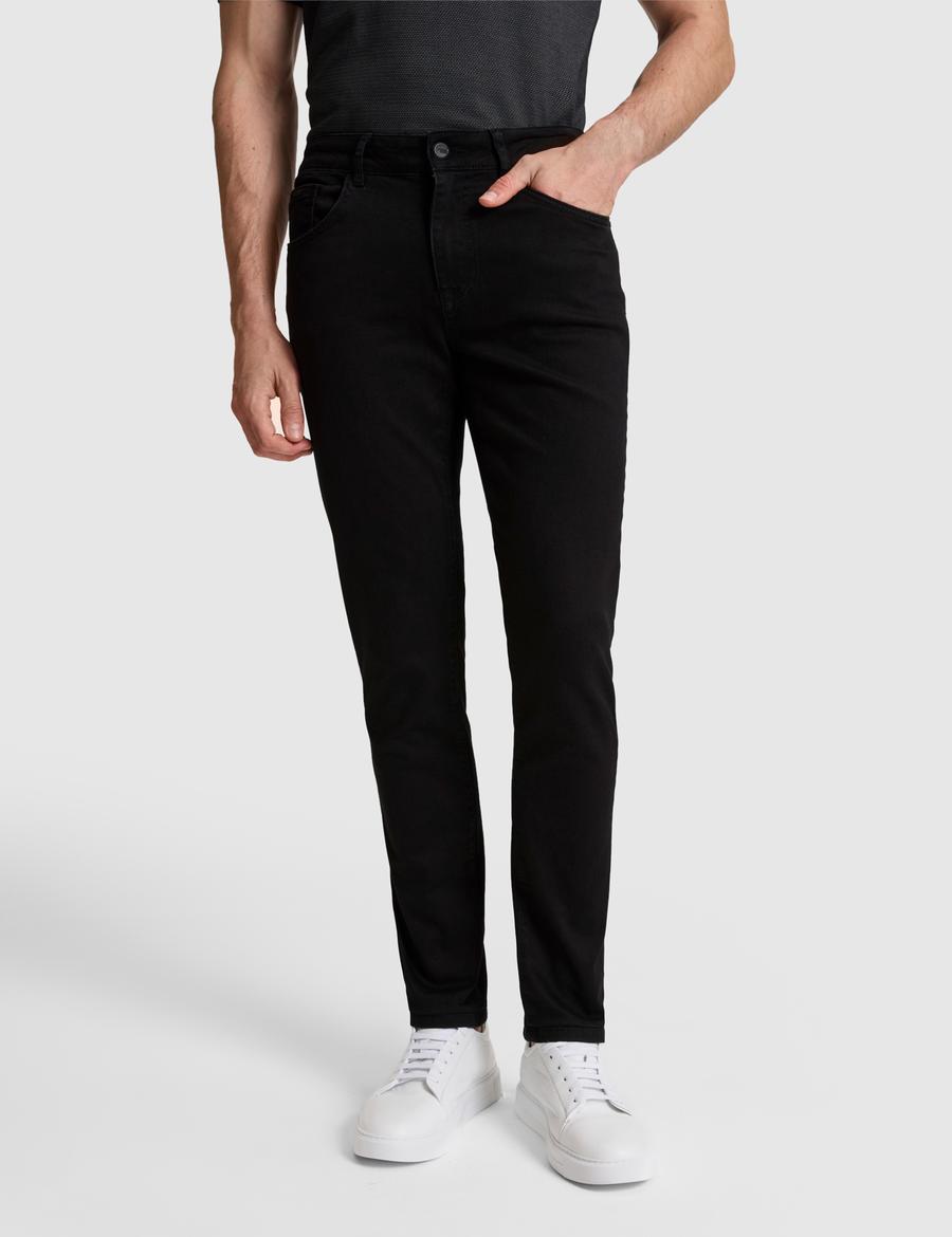 Siyah Slim Fit Jean Pantolon