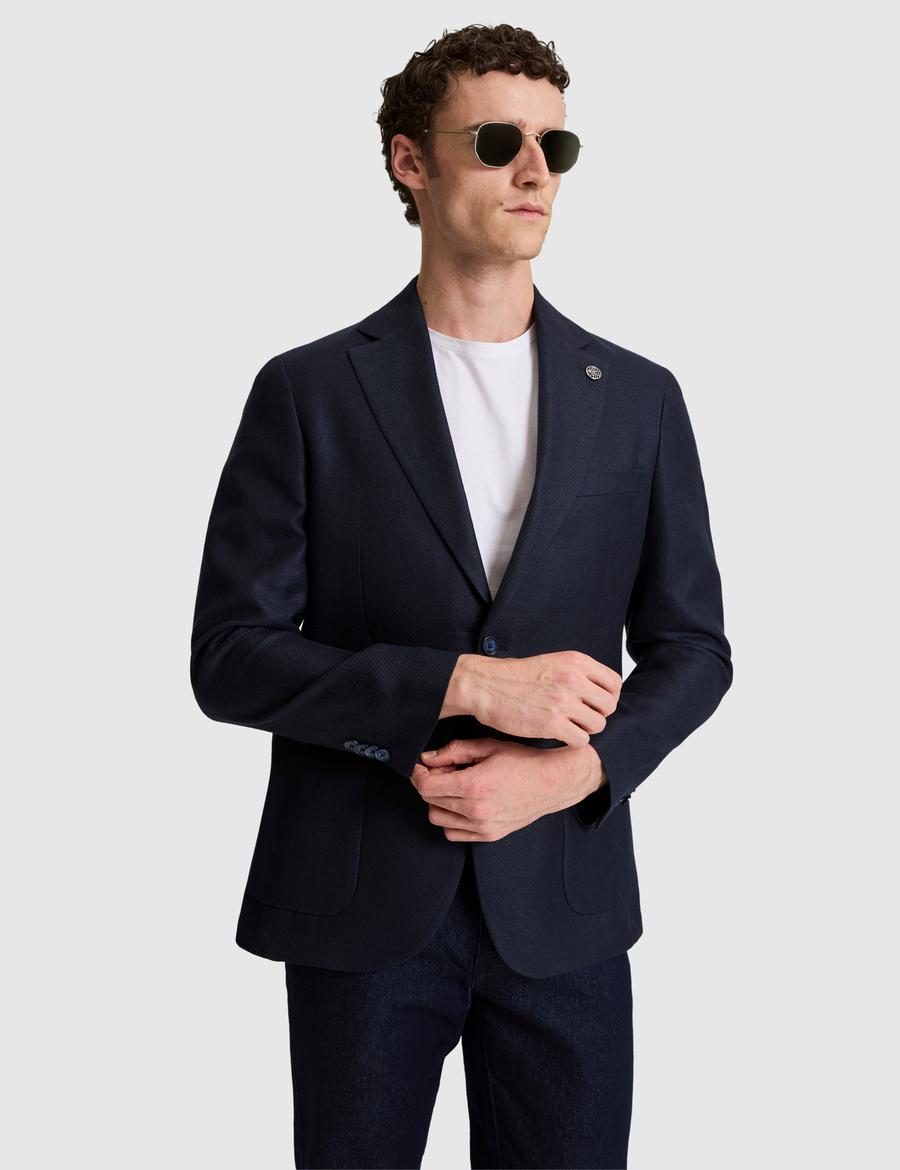 Lacivert Slim Fit Ceket