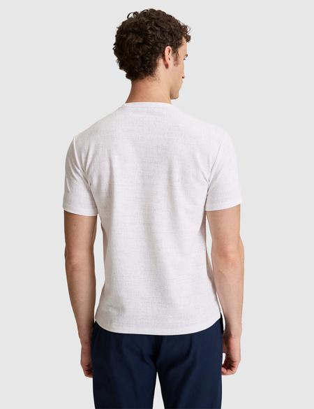 Ekru Slim Fit  Bisiklet Yaka Tişört - 50327858008