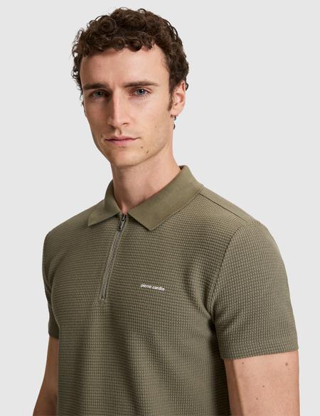 Haki Slim Fit Polo Yaka Tişört - 50327860014