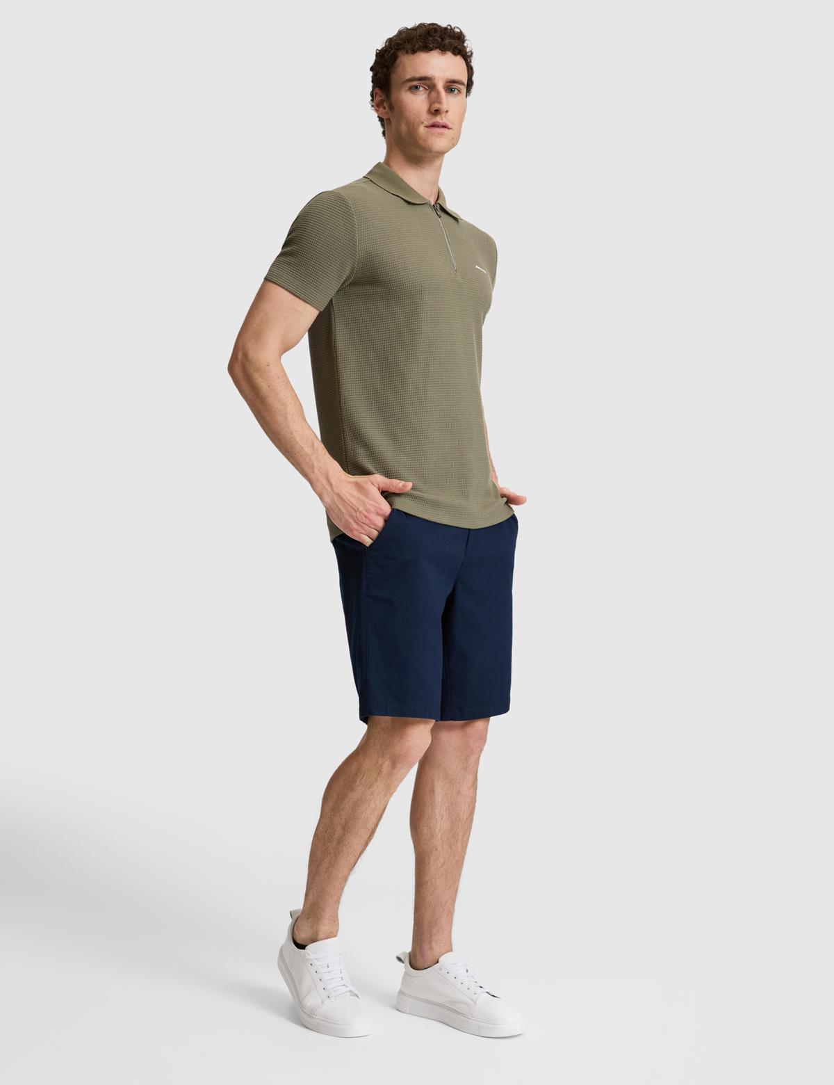Haki Slim Fit Polo Yaka Tişört - 50327860014