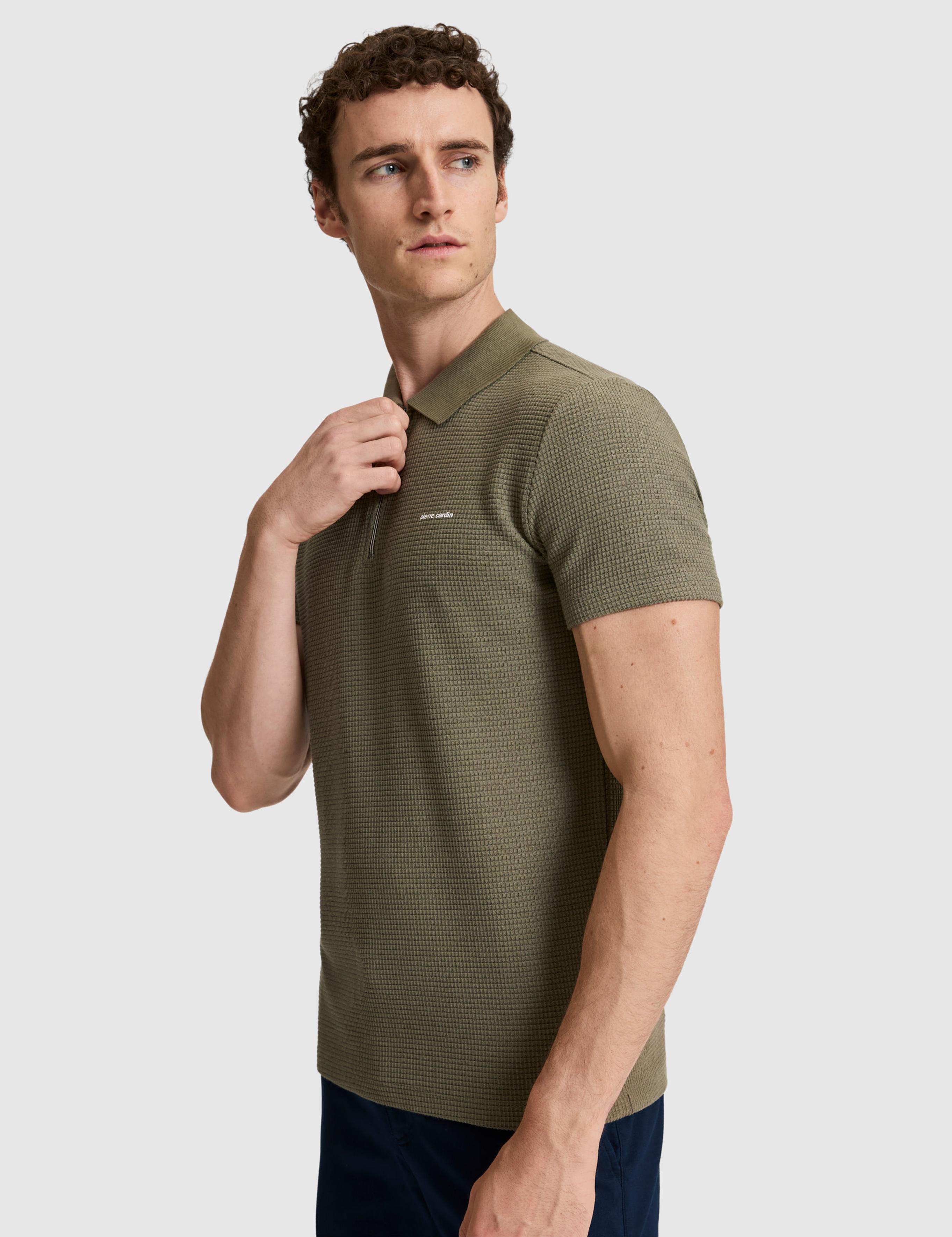 Haki Slim Fit Polo Yaka Tişört
