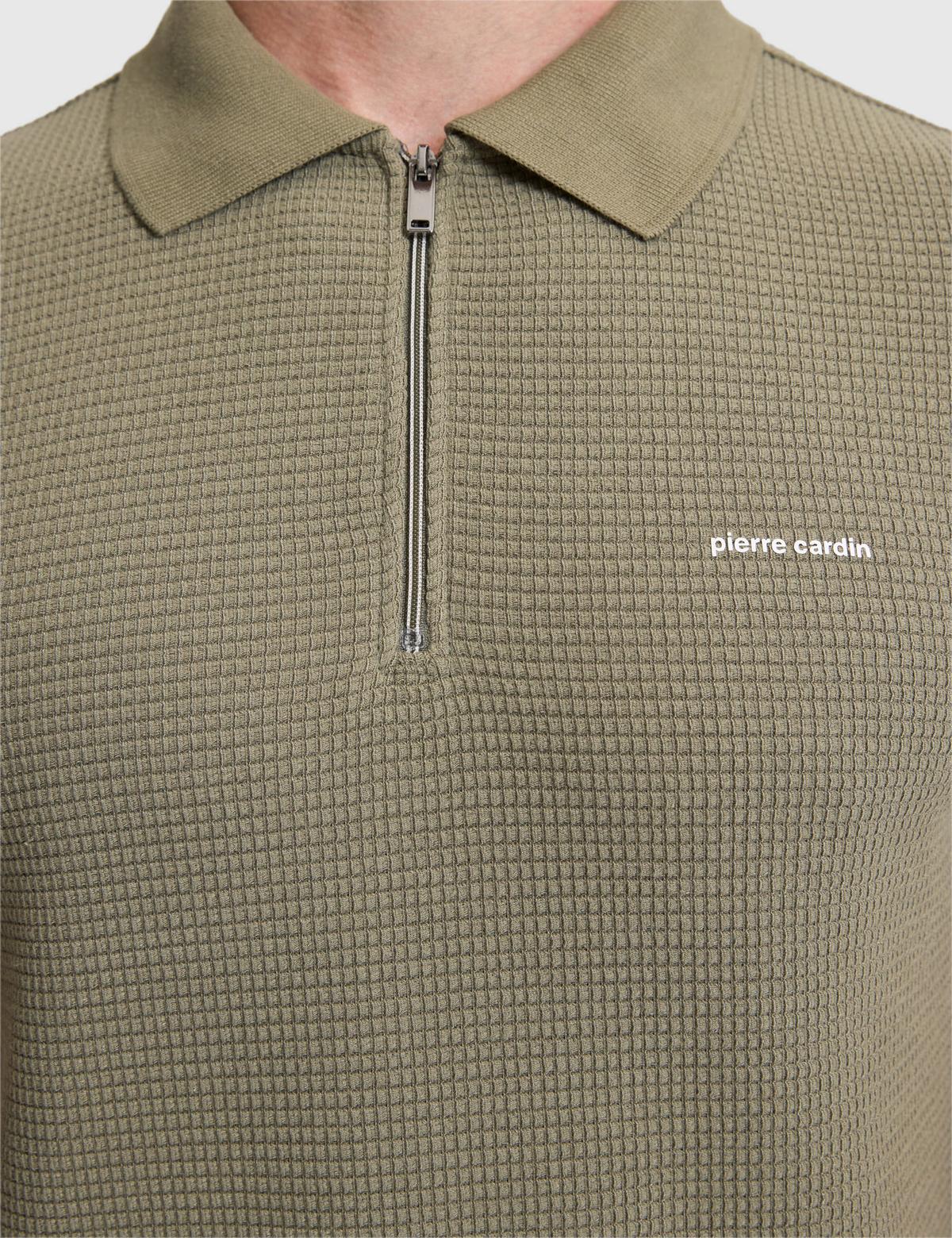 Haki Slim Fit Polo Yaka Tişört - 50327860014
