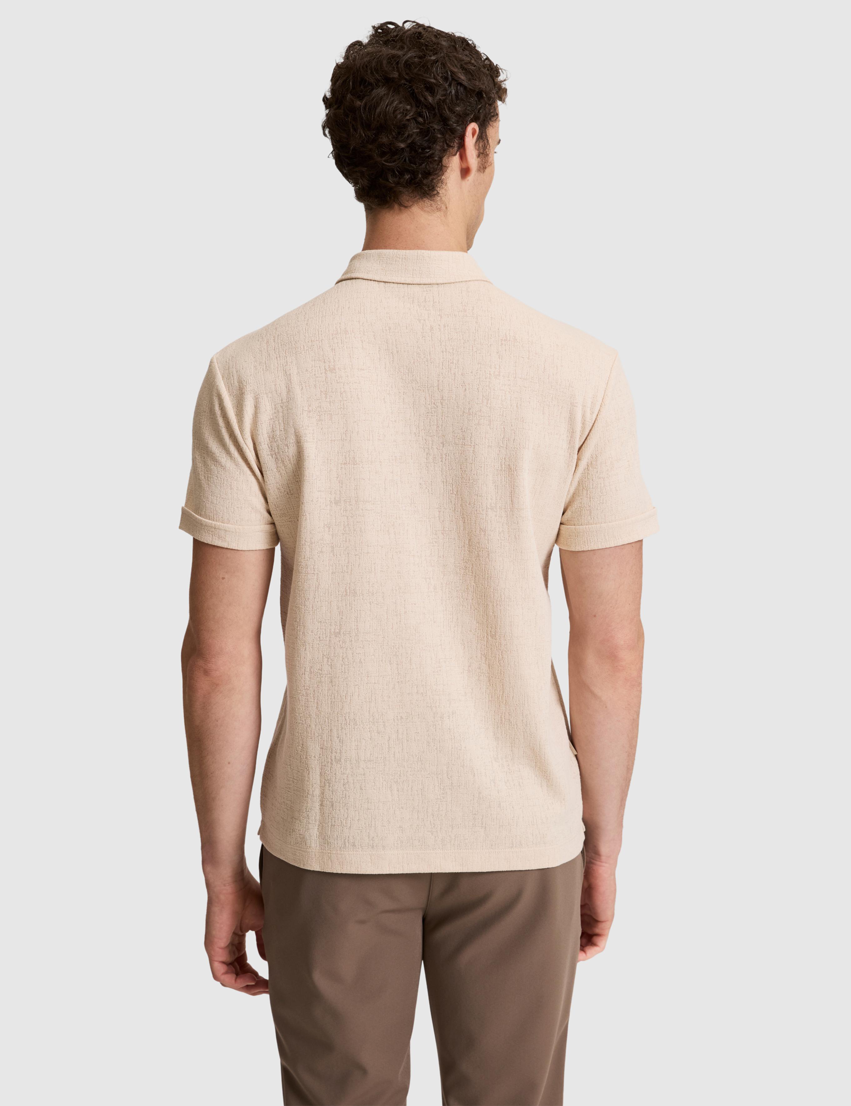 Koyu Bej Slim Fit Polo Yaka Tişört