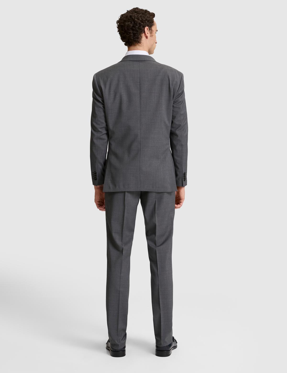 Füme Slim Fit %100 Yün Mono Yaka Takım Elbise - 50322358086