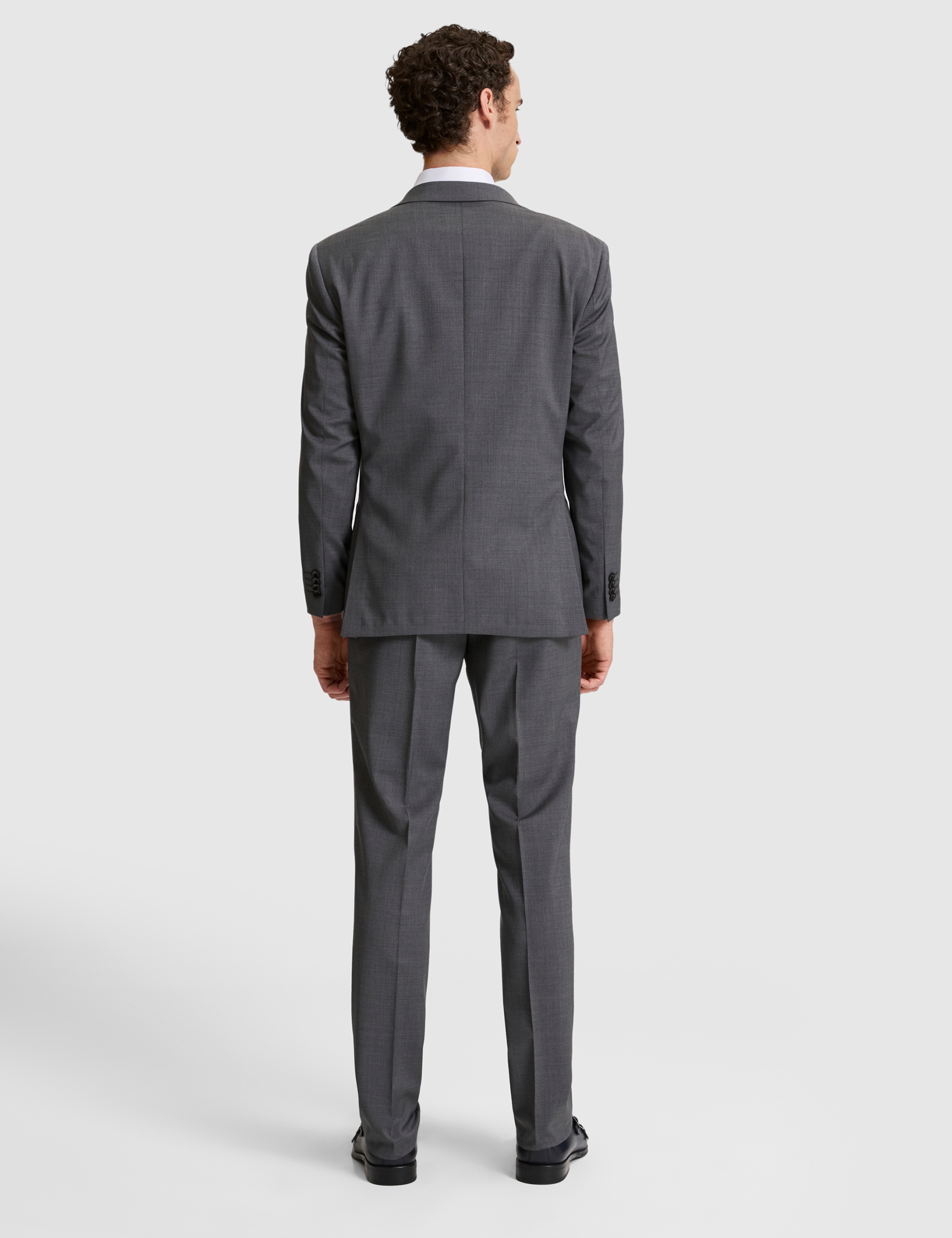 Füme Slim Fit %100 Yün Mono Yaka Takım Elbise