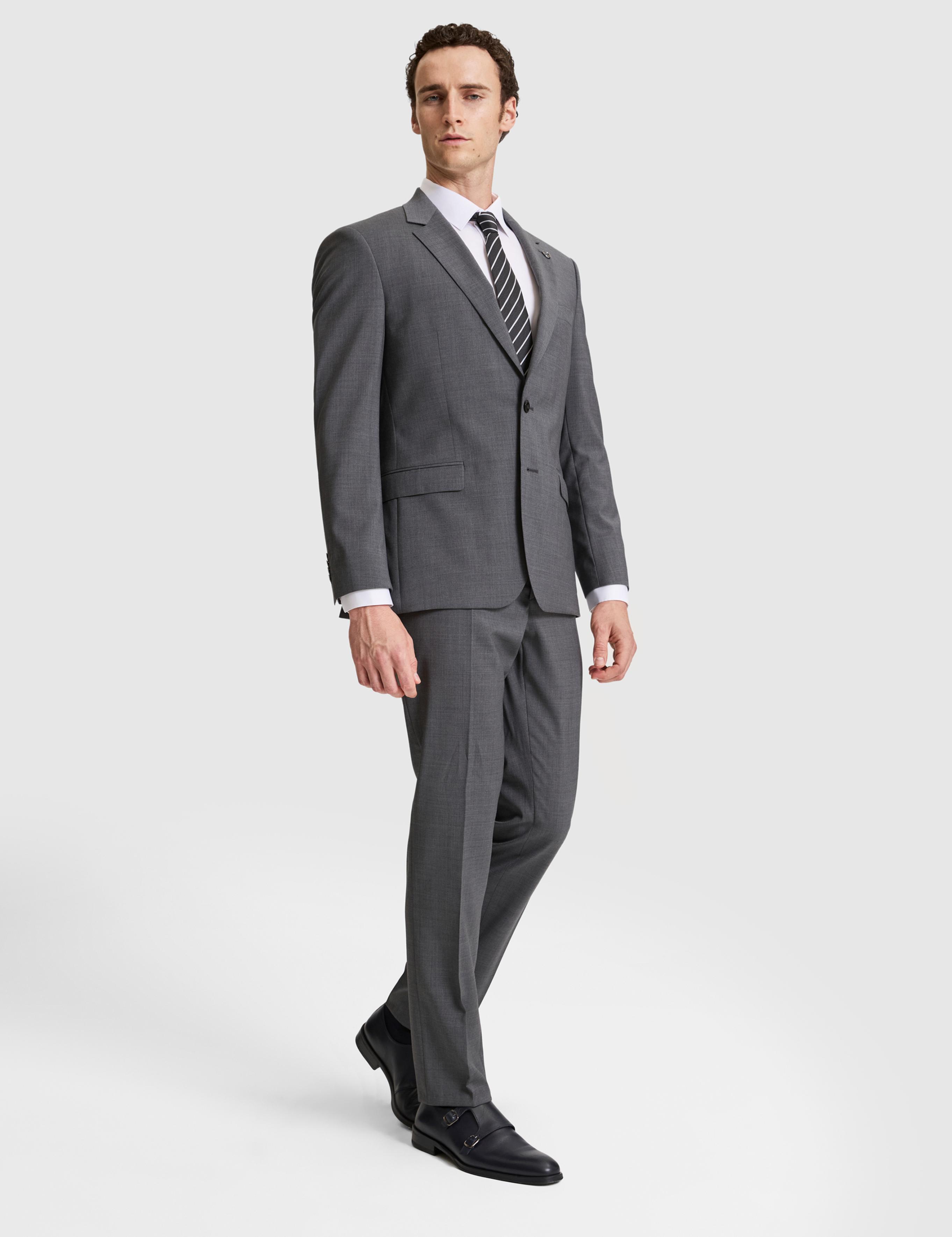 Füme Slim Fit %100 Yün Mono Yaka Takım Elbise