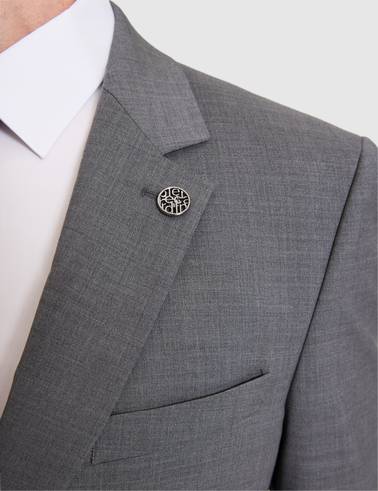 Füme Slim Fit %100 Yün Mono Yaka Takım Elbise