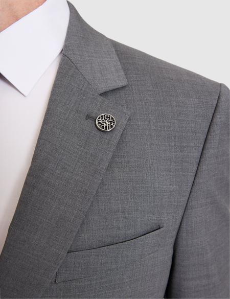 Füme Slim Fit %100 Yün Mono Yaka Takım Elbise - 50322358086