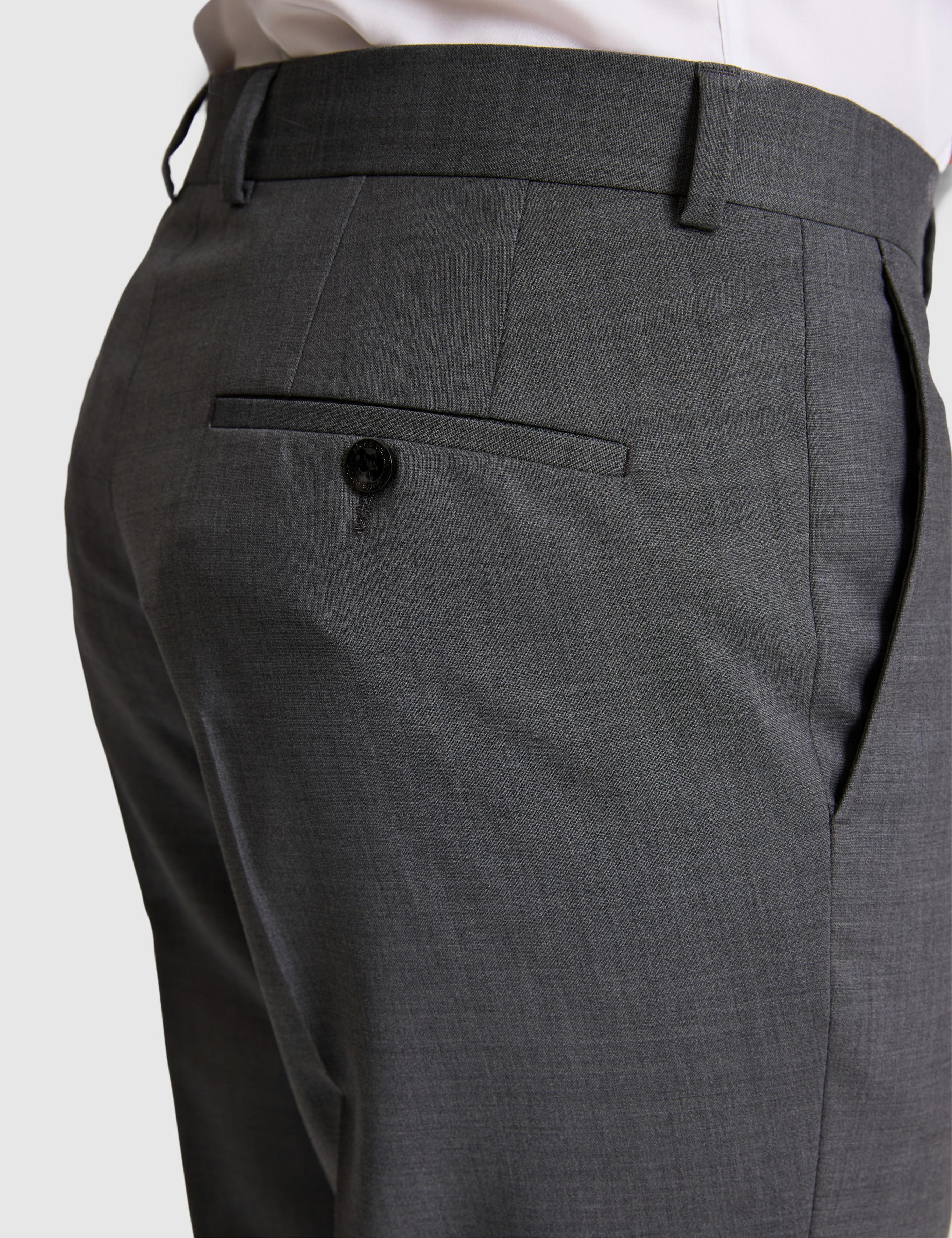 Füme Slim Fit %100 Yün Mono Yaka Takım Elbise