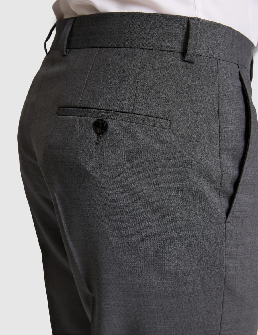 Füme Slim Fit %100 Yün Mono Yaka Takım Elbise