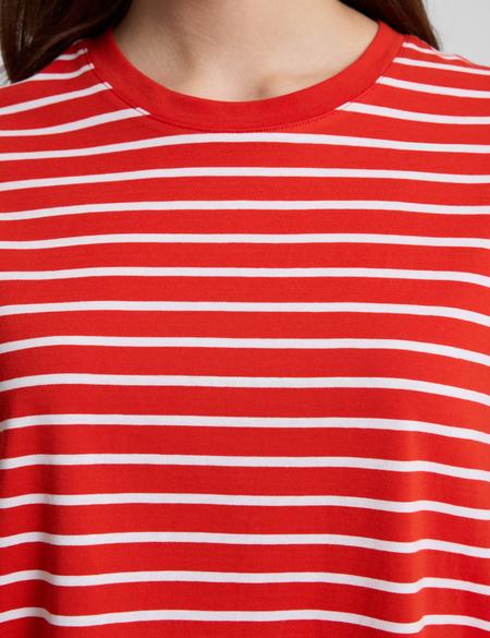 Kırmızı Oversize Tişört - 50325463005