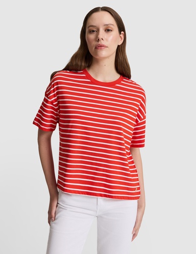Kırmızı Oversize Tişört