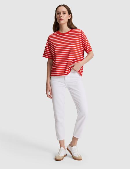Kırmızı Oversize Tişört - 50325463005