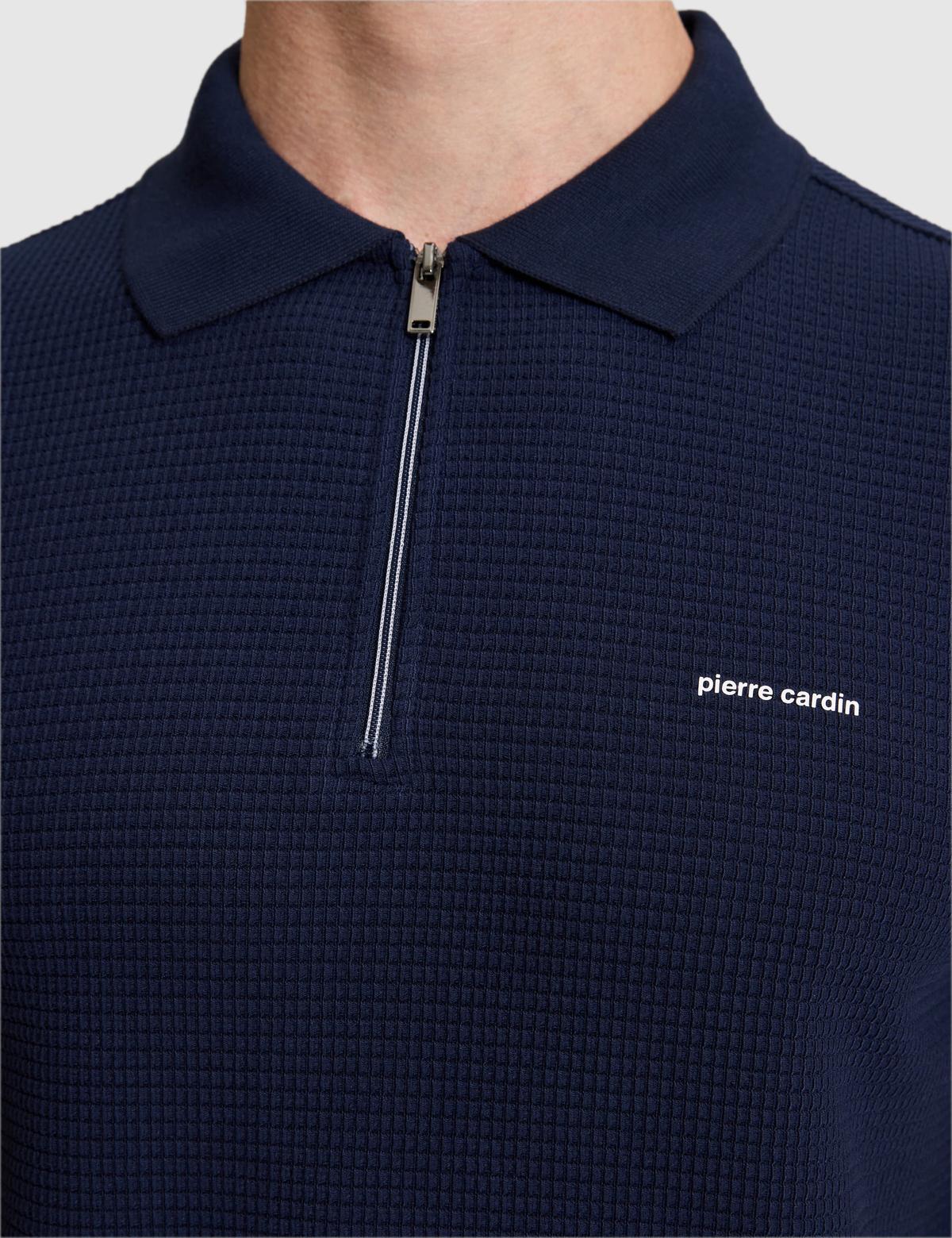 Lacivert Slim Fit Polo Yaka Tişört - 50327860029
