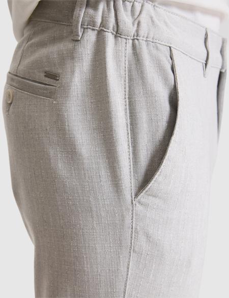 Açık Gri Slim Fit Kanvas Pantolon - 50320822029