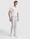 Açık Gri Slim Fit Kanvas Pantolon