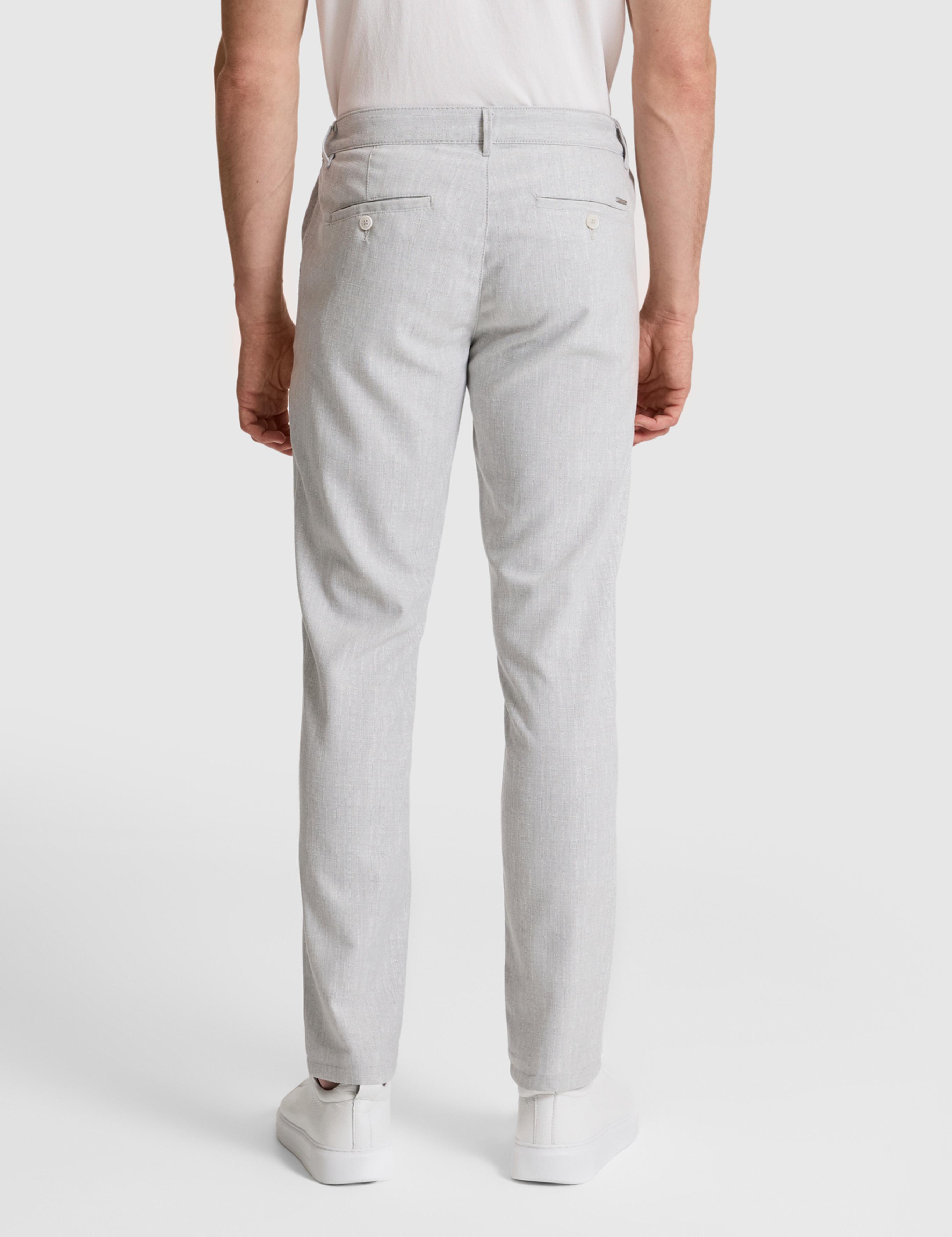 Açık Gri Slim Fit Kanvas Pantolon