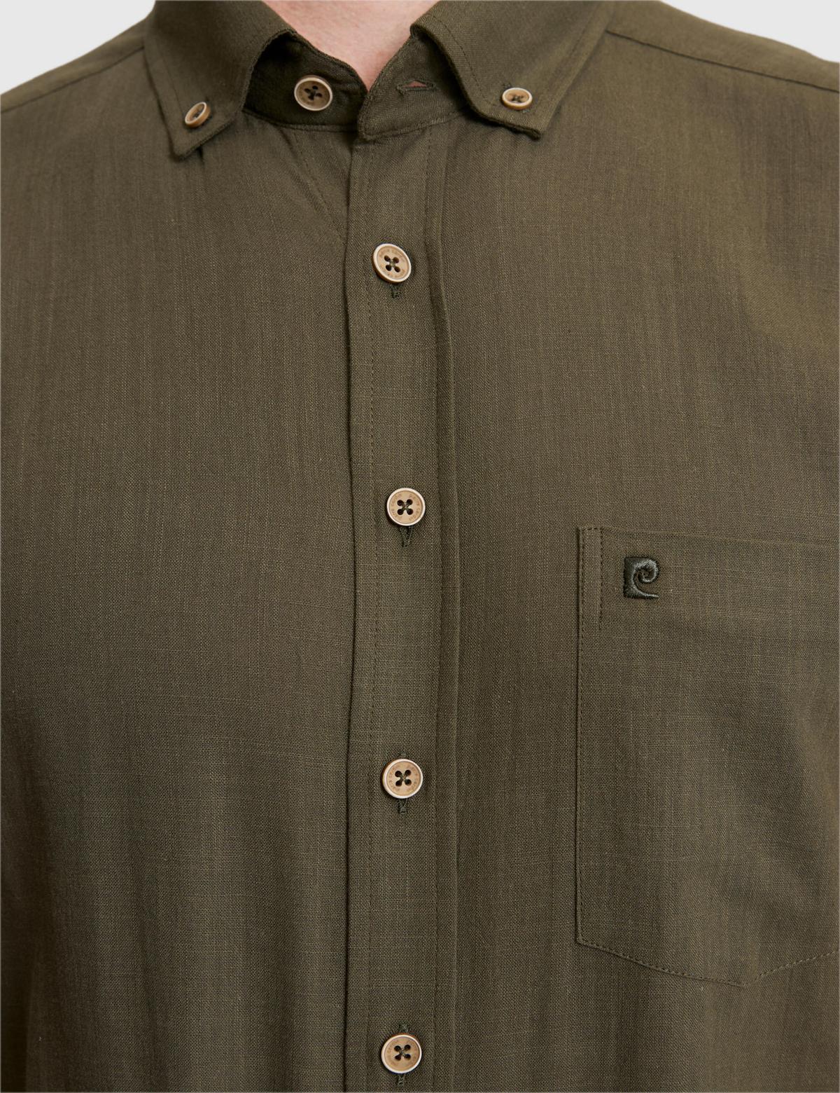 Haki Regular Fit Kısa Kollu Gömlek - 50320916023