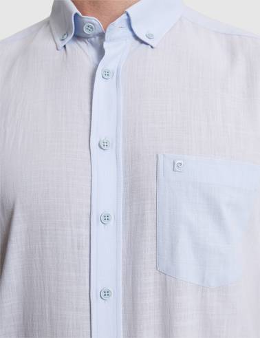 Açık Mavi Regular Fit Kısa Kollu Gömlek