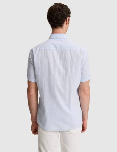 Açık Mavi Regular Fit Kısa Kollu Gömlek