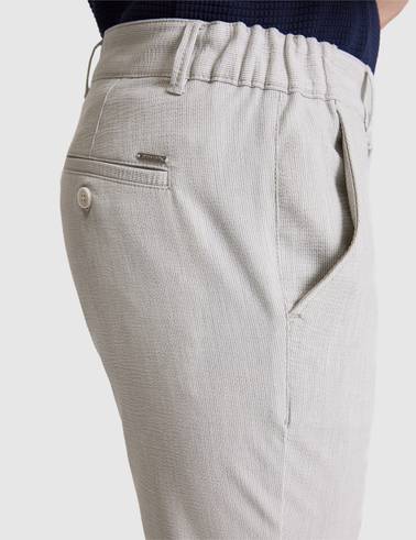 Açık Gri Slim Fit Kanvas Pantolon