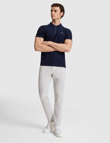 Açık Gri Slim Fit Kanvas Pantolon