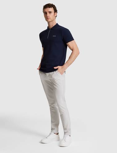 Açık Gri Slim Fit Kanvas Pantolon